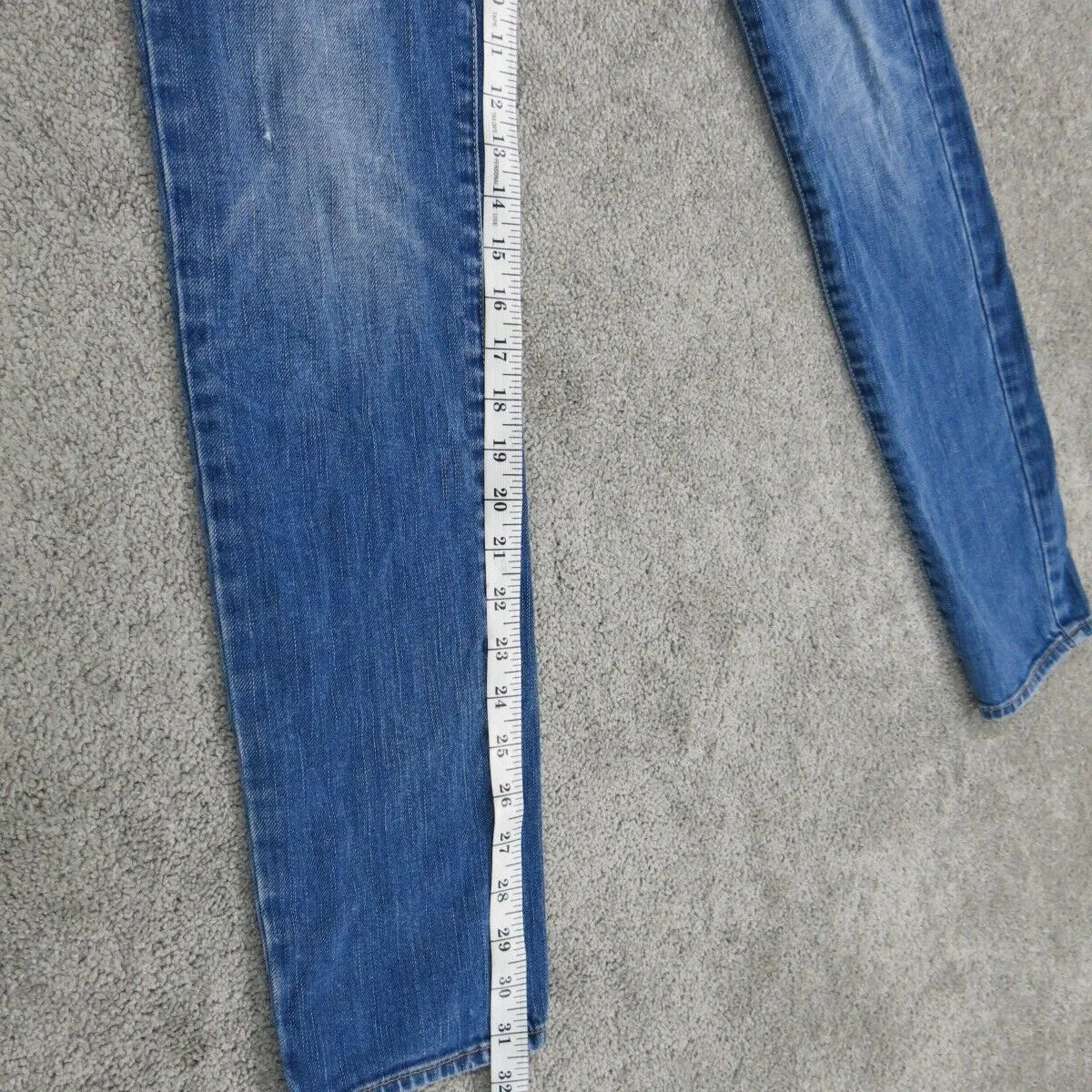 American Eagle Outfitters Women Skinny Jeans Stretch Mid Rise Cotton Blue Size 4