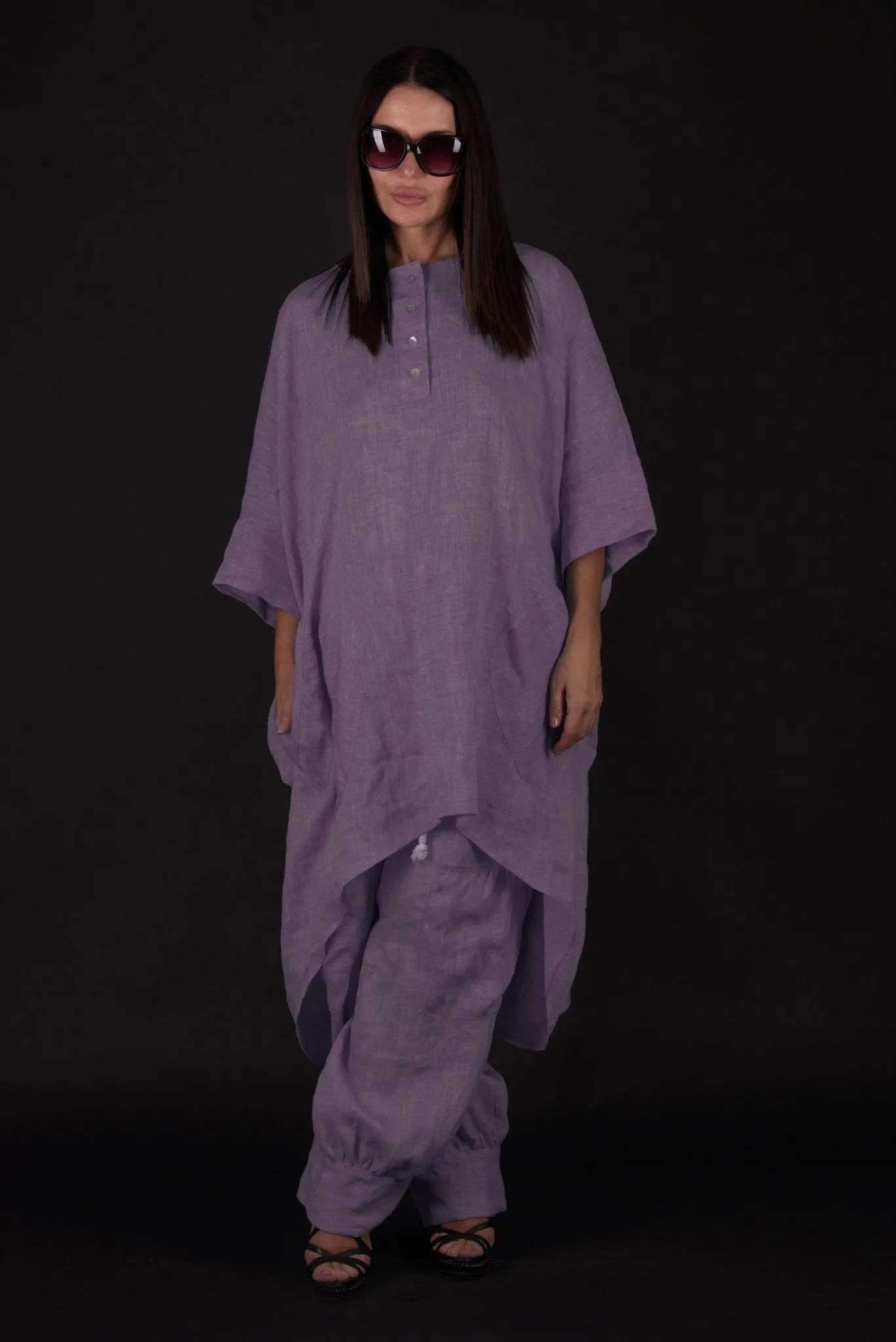 ANITA Linen Harem Loose Pants