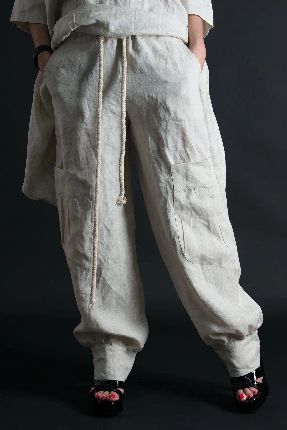 ANITA Linen Harem Loose Pants