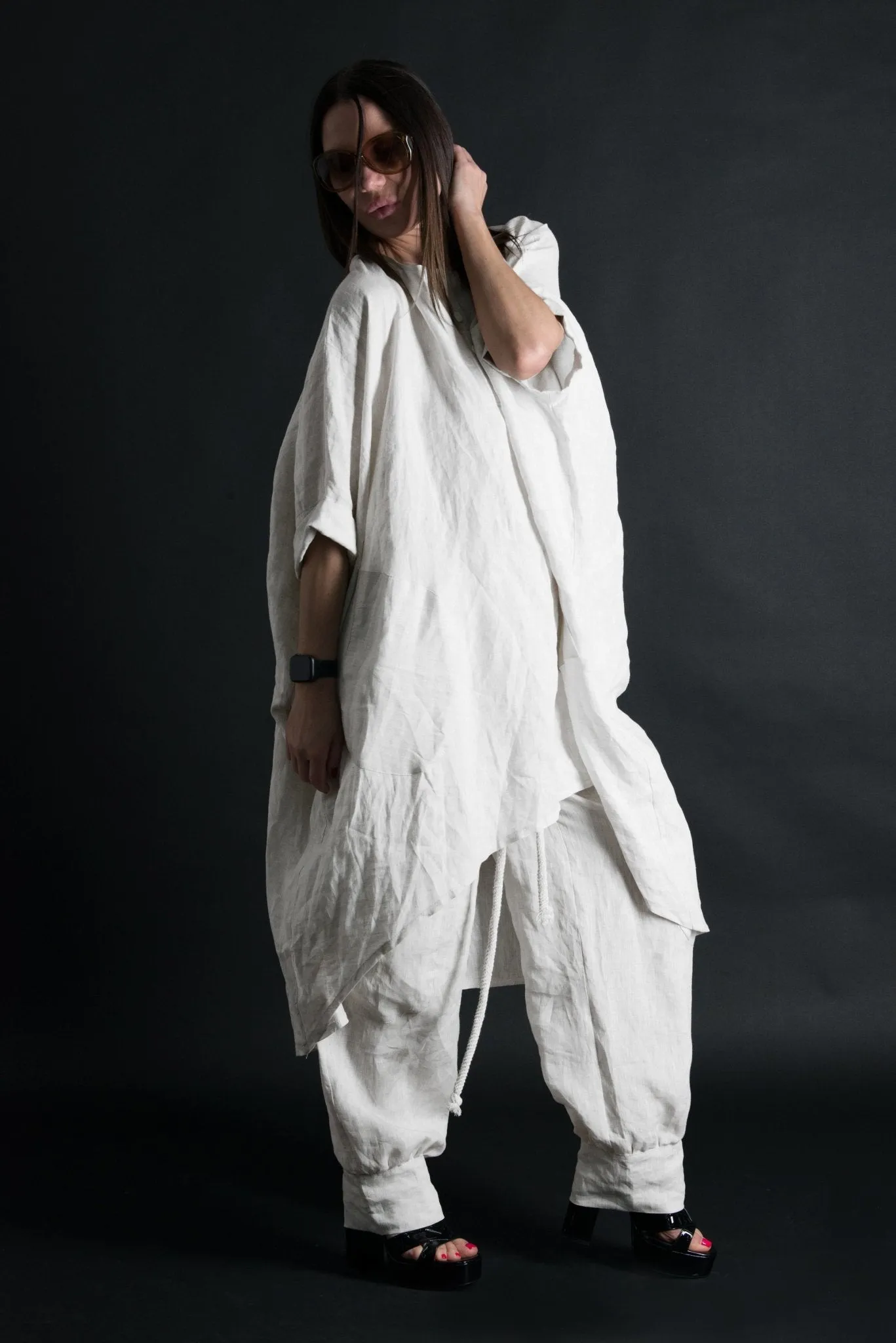 ANITA Linen Harem Loose Pants