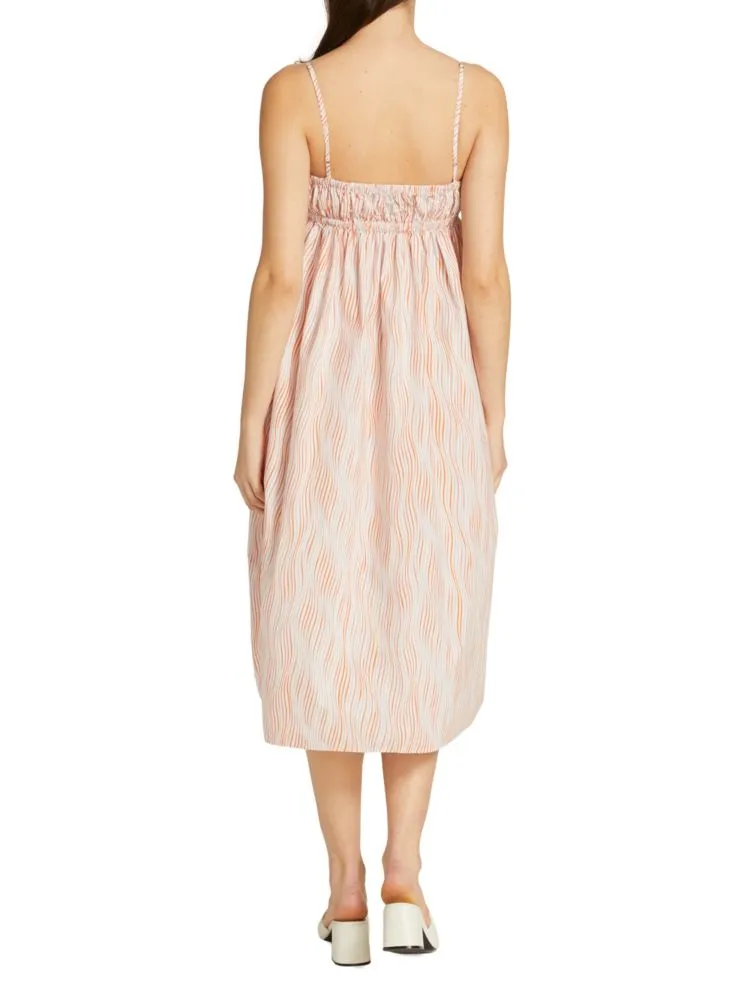 Babydoll Matthew Bruch bandeau dress, pink