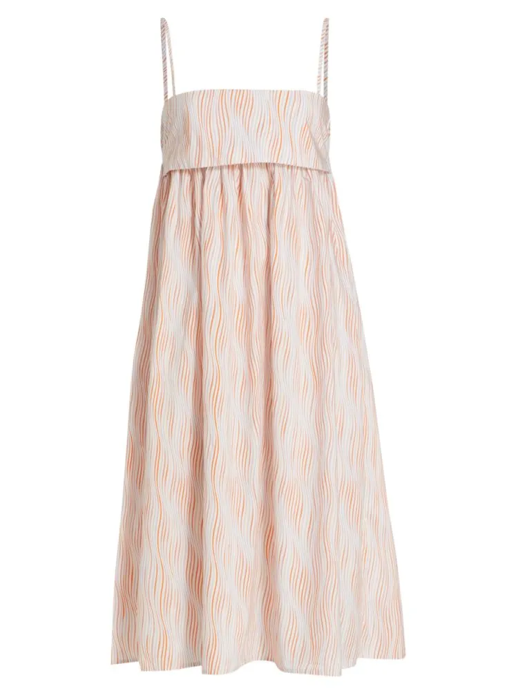 Babydoll Matthew Bruch bandeau dress, pink