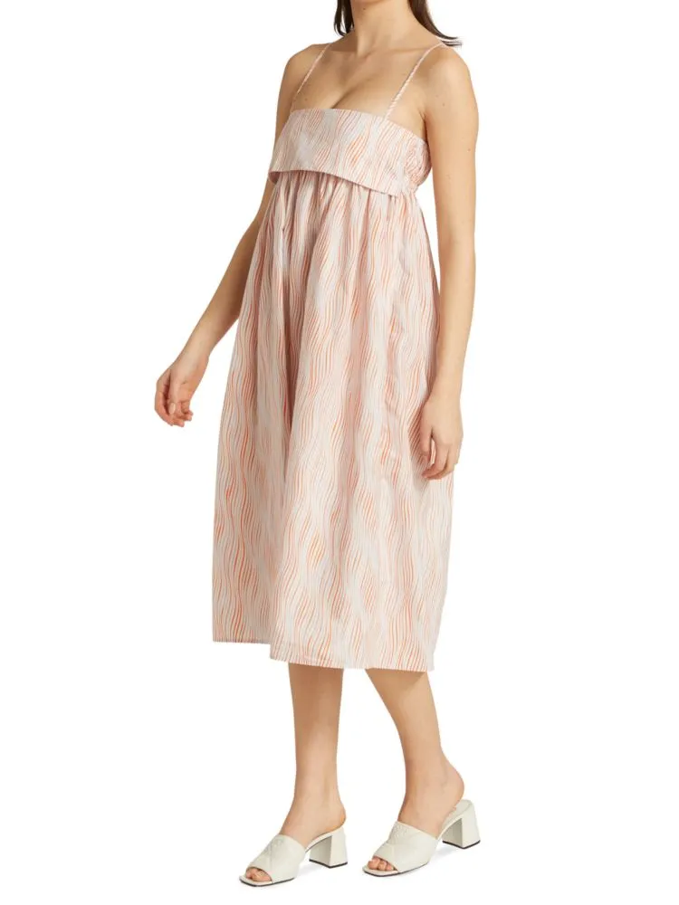 Babydoll Matthew Bruch bandeau dress, pink