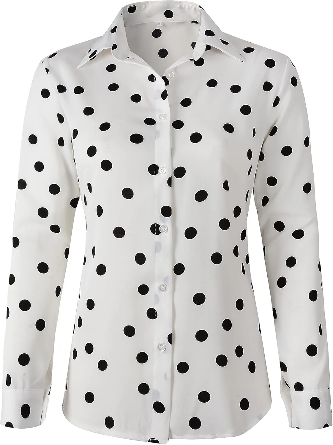 Beninos Women's Casual Blouses Long Sleeve Button Down Shirt