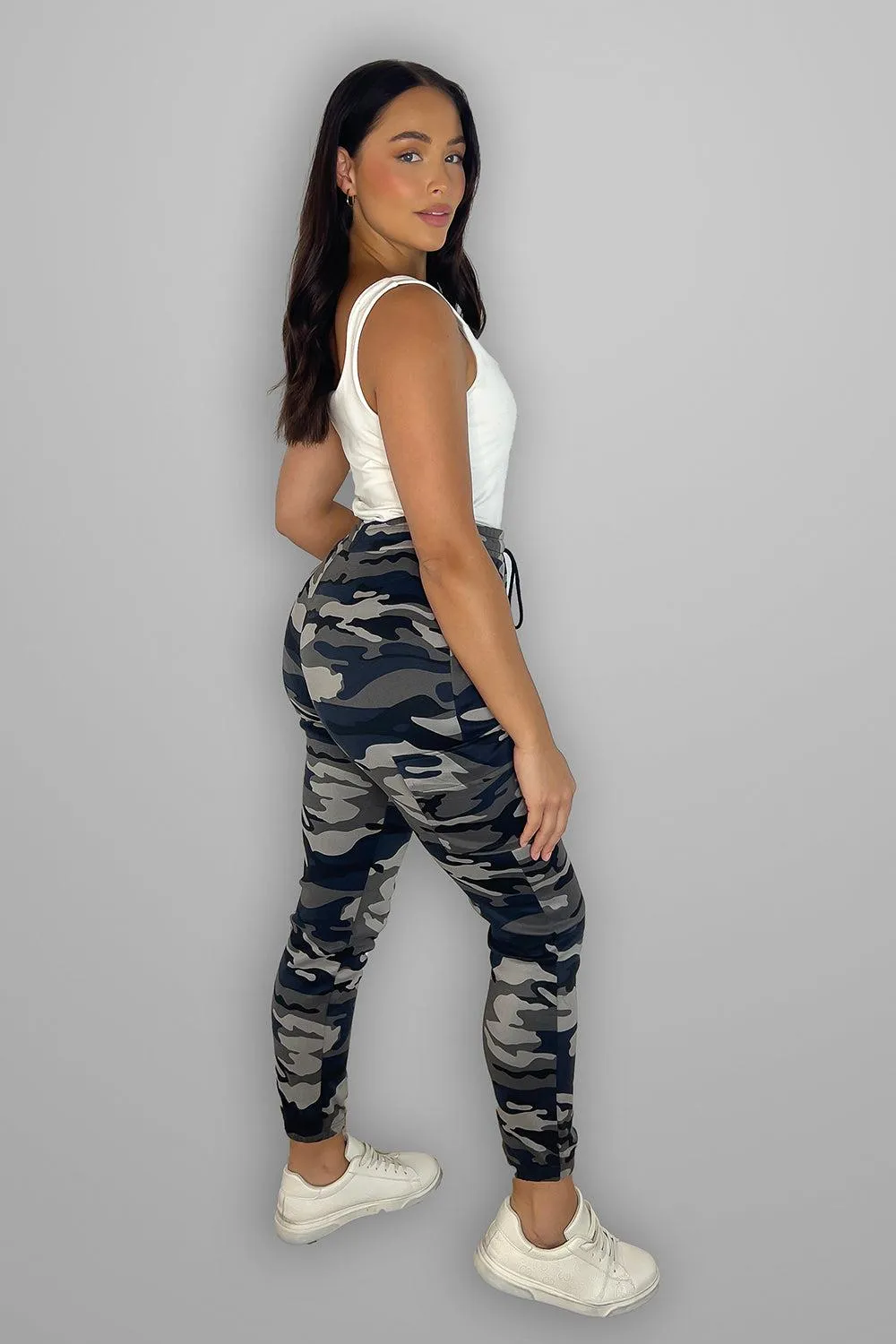 Camouflage Print Cargo Joggers
