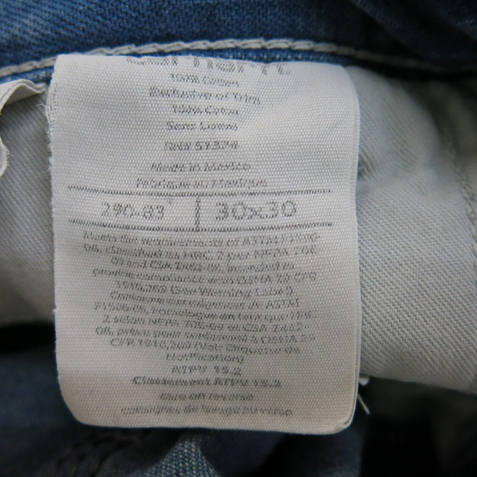 Carhartt Jeans Mens 30X30 Blue 100% Cotton Denim Straight Leg Casual Outdoors