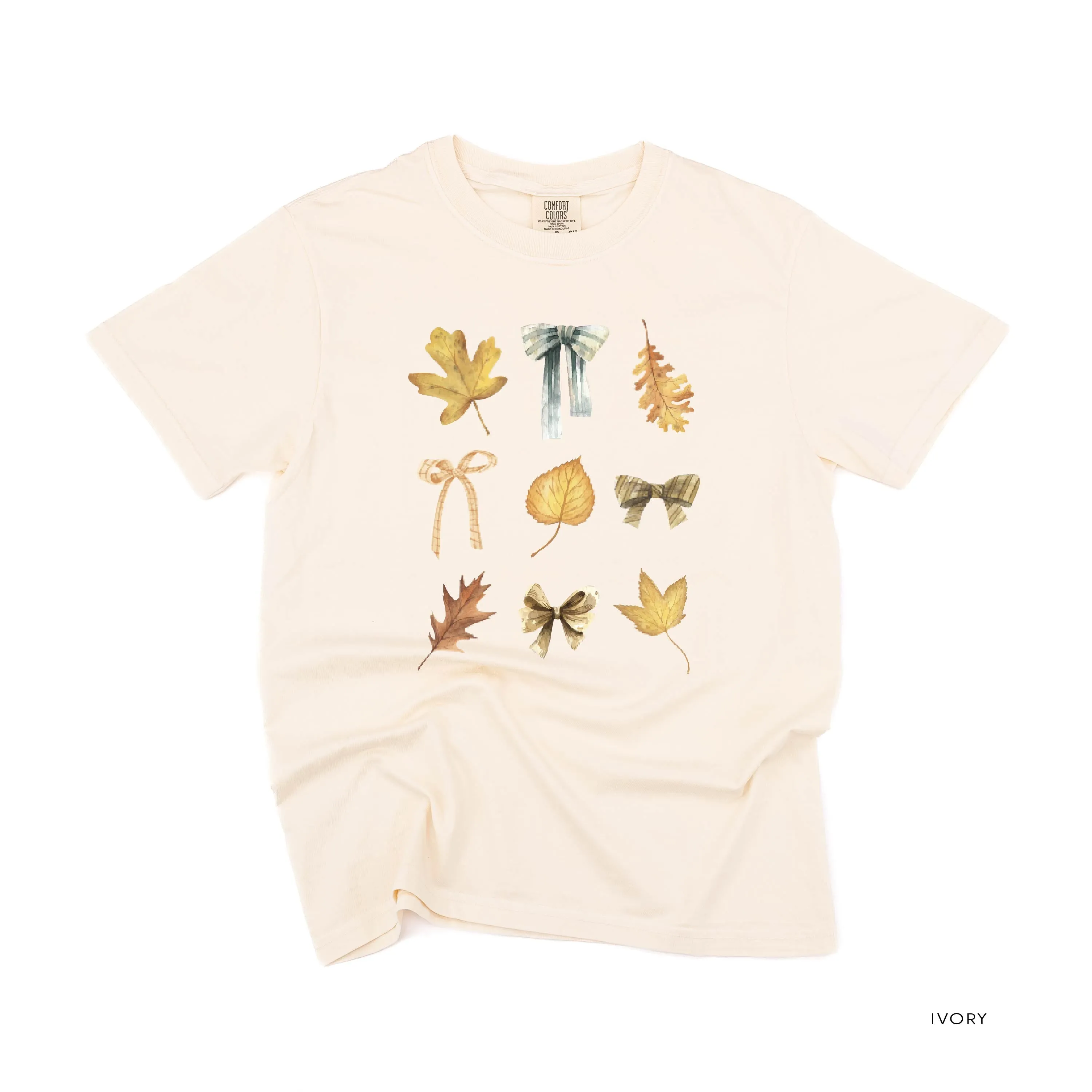 Dainty Bows and Leaves - Short Sleeve Comfort Colors Tee