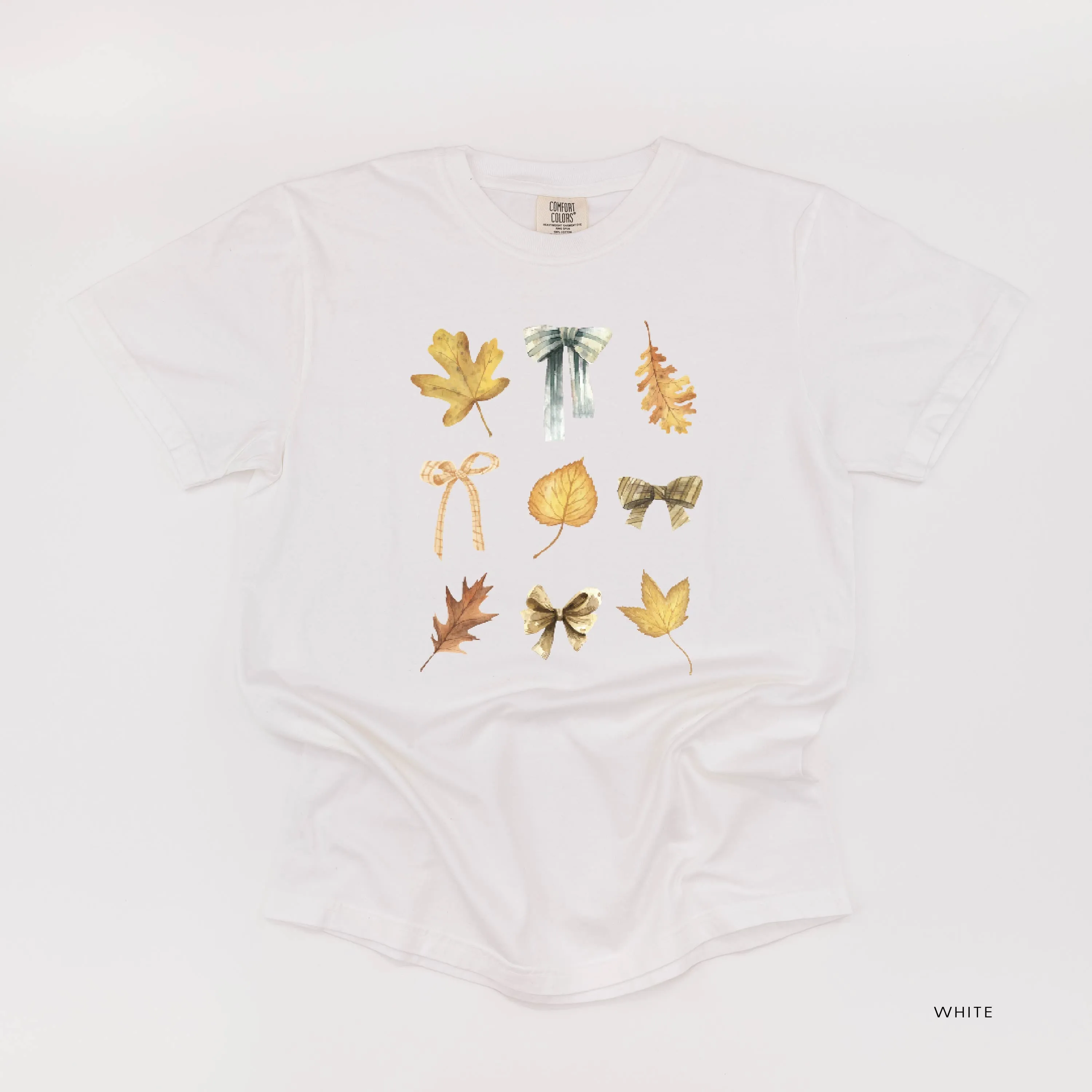 Dainty Bows and Leaves - Short Sleeve Comfort Colors Tee