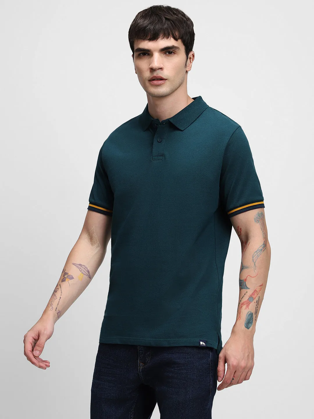 Dennis Lingo Regular Fit Polo Collar Pure Cotton T-shirt