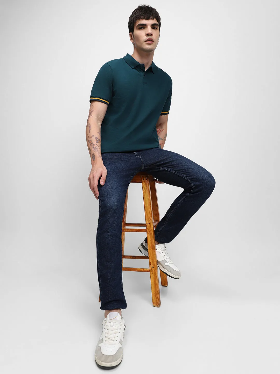 Dennis Lingo Regular Fit Polo Collar Pure Cotton T-shirt