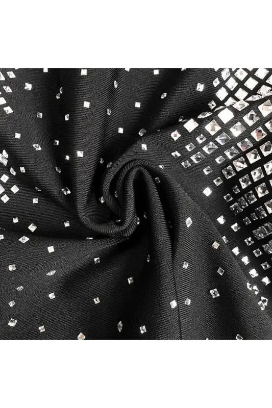 Dynamite Long Sleeve Rhinestone Mini Dress