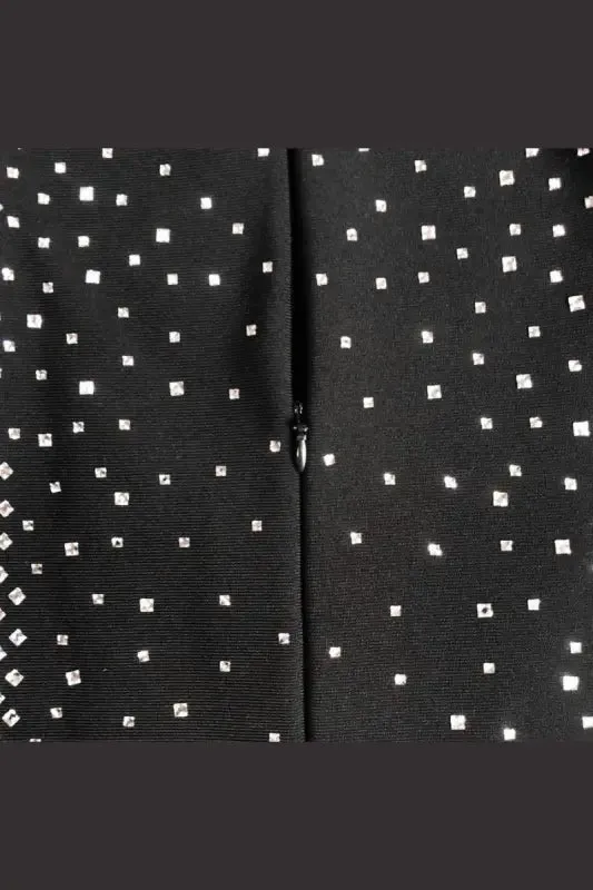 Dynamite Long Sleeve Rhinestone Mini Dress