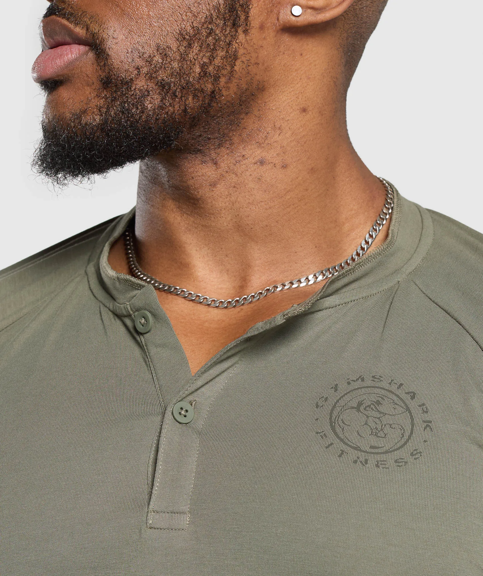 Gymshark Legacy Henley - Base Green