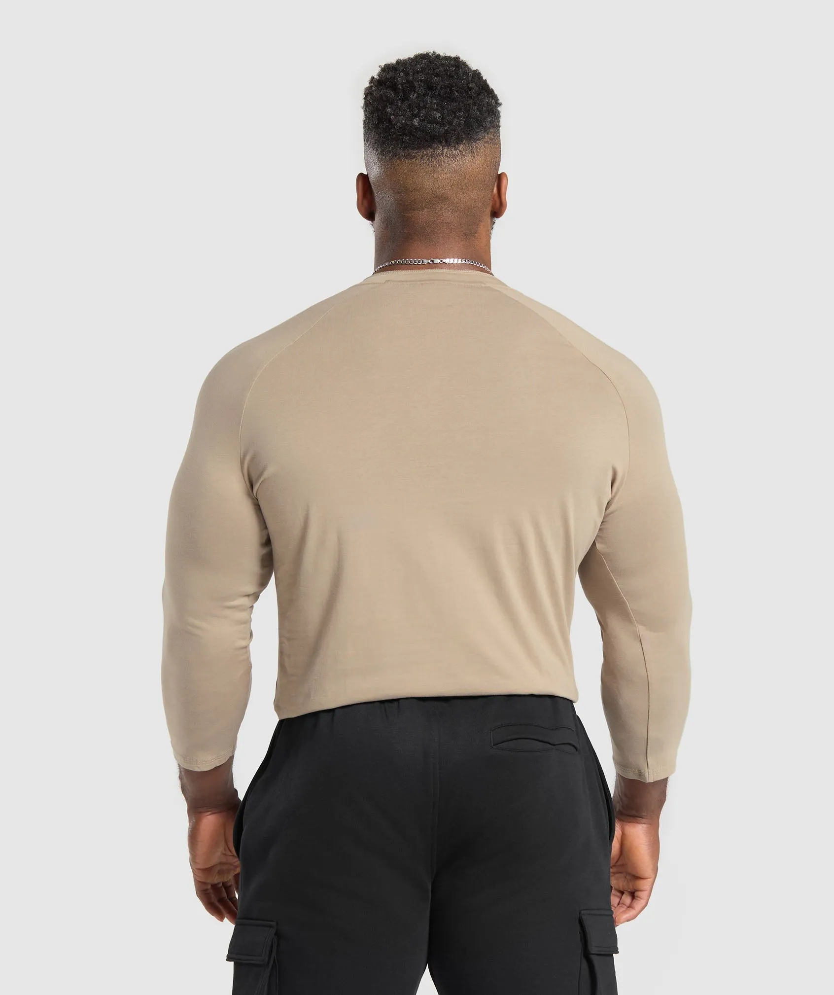 Gymshark Legacy Henley - Cement Brown