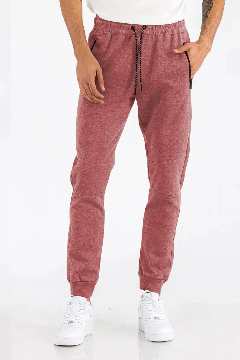 Heathered Cotton Relaxed Fit Joggers