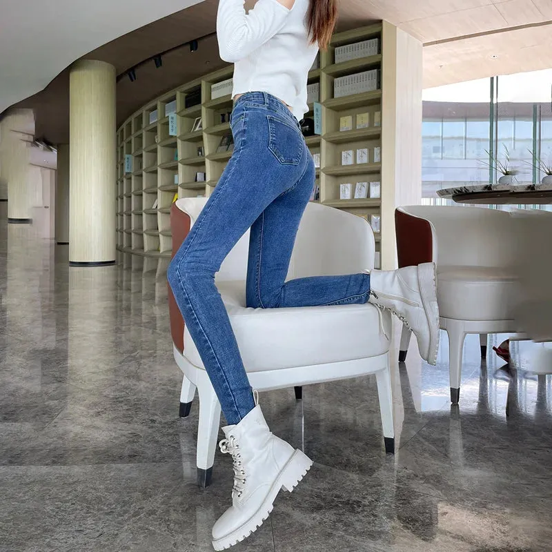 High Waist Skinny Jeans: Women's Vintage Style
