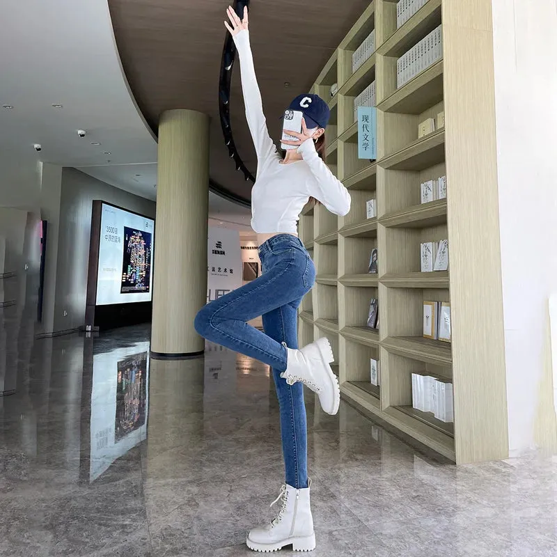 High Waist Skinny Jeans: Women's Vintage Style