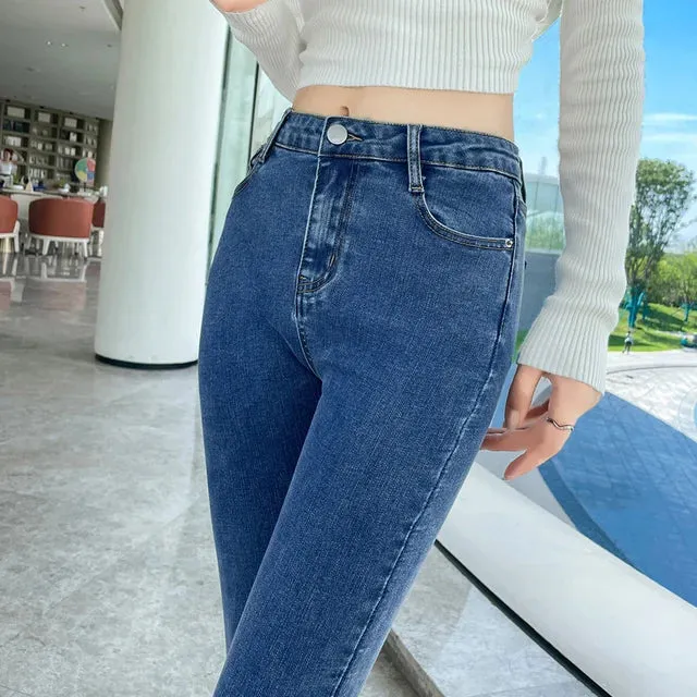 High Waist Skinny Jeans: Women's Vintage Style