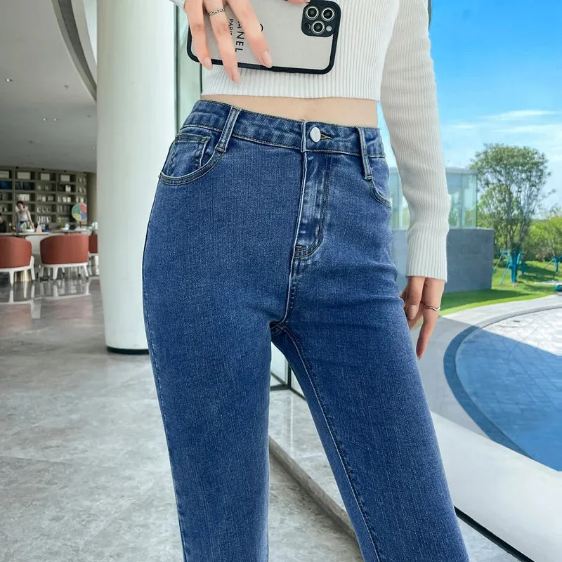 High Waist Skinny Jeans: Women's Vintage Style