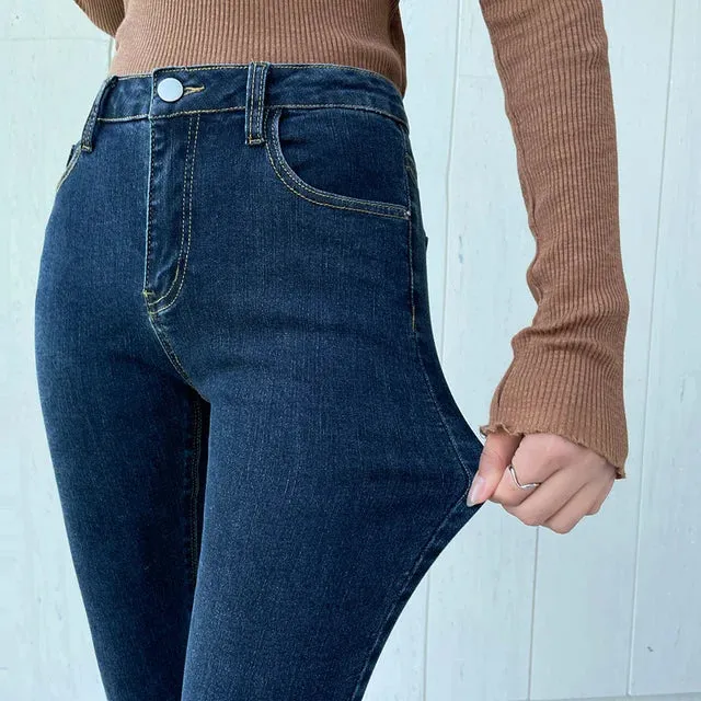 High Waist Skinny Jeans: Women's Vintage Style