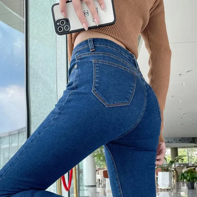High Waist Skinny Jeans: Women's Vintage Style