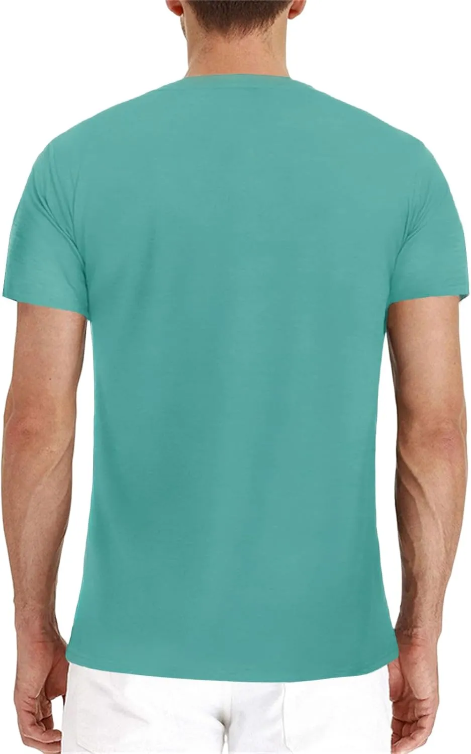 Lexiart Mens Fashion Henley Shirts Long Sleeve Button Cotton T-Shirt with Pocket