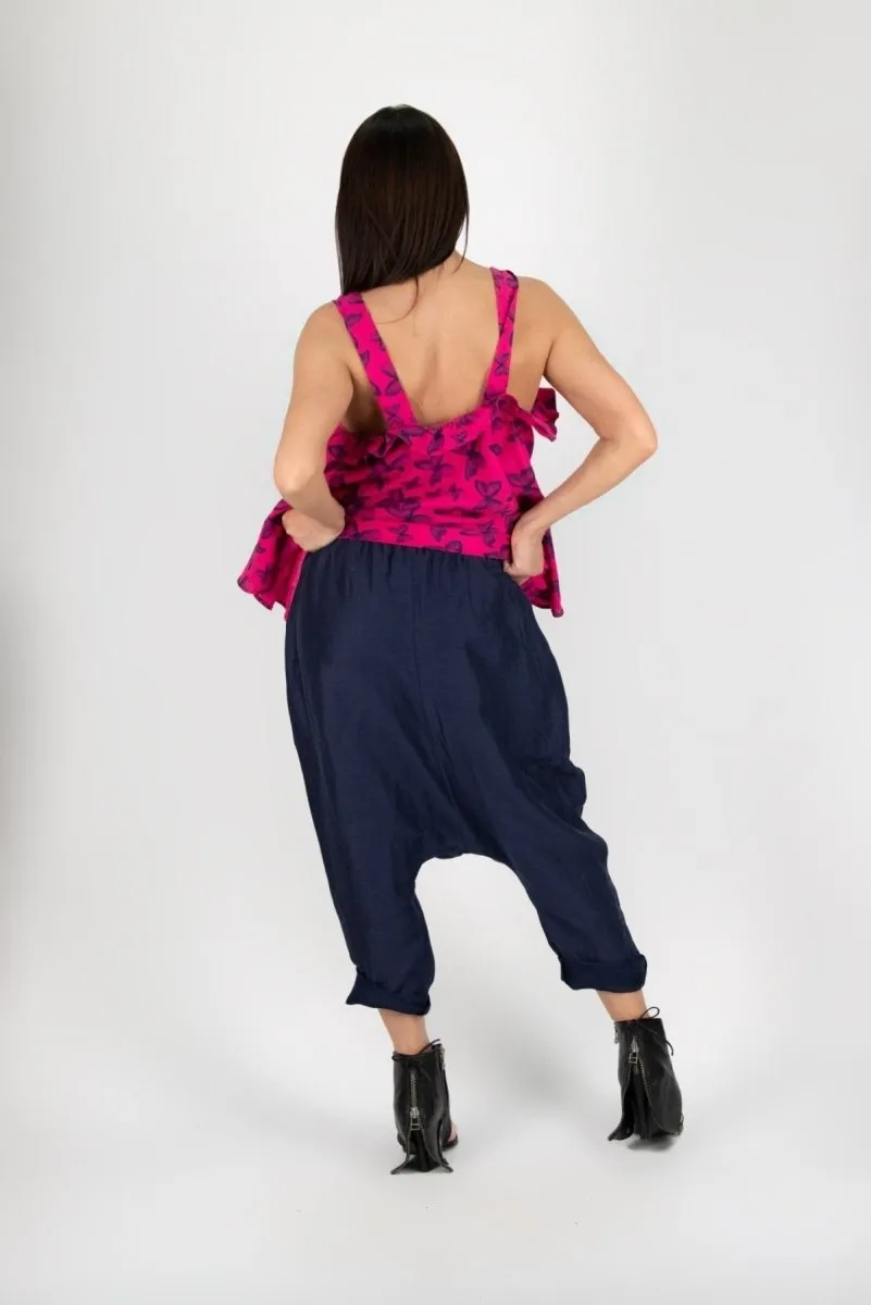 Linen Harem Pants DANIELA