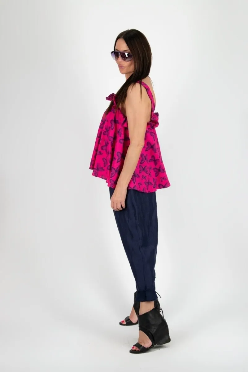 Linen Harem Pants DANIELA