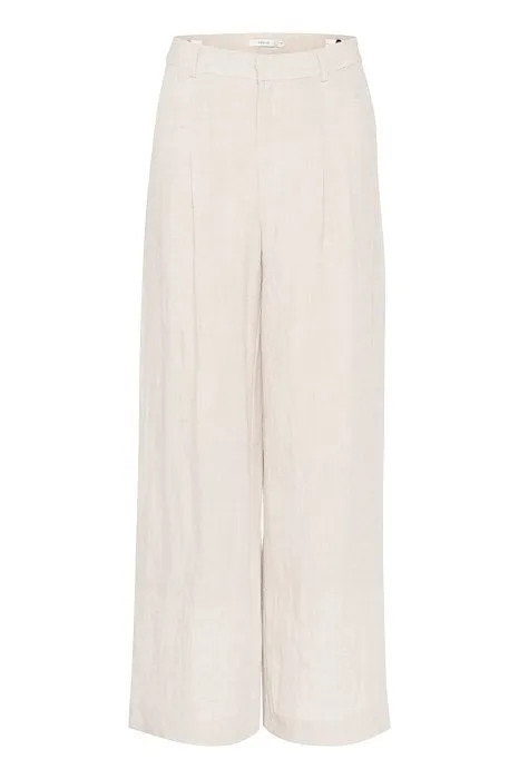LizaGZ Linen Hw Pants  - Tammy Light Sand
