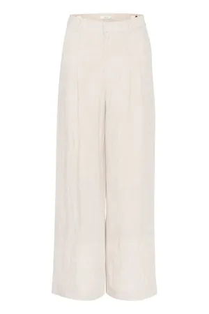 LizaGZ Linen Hw Pants  - Tammy Light Sand