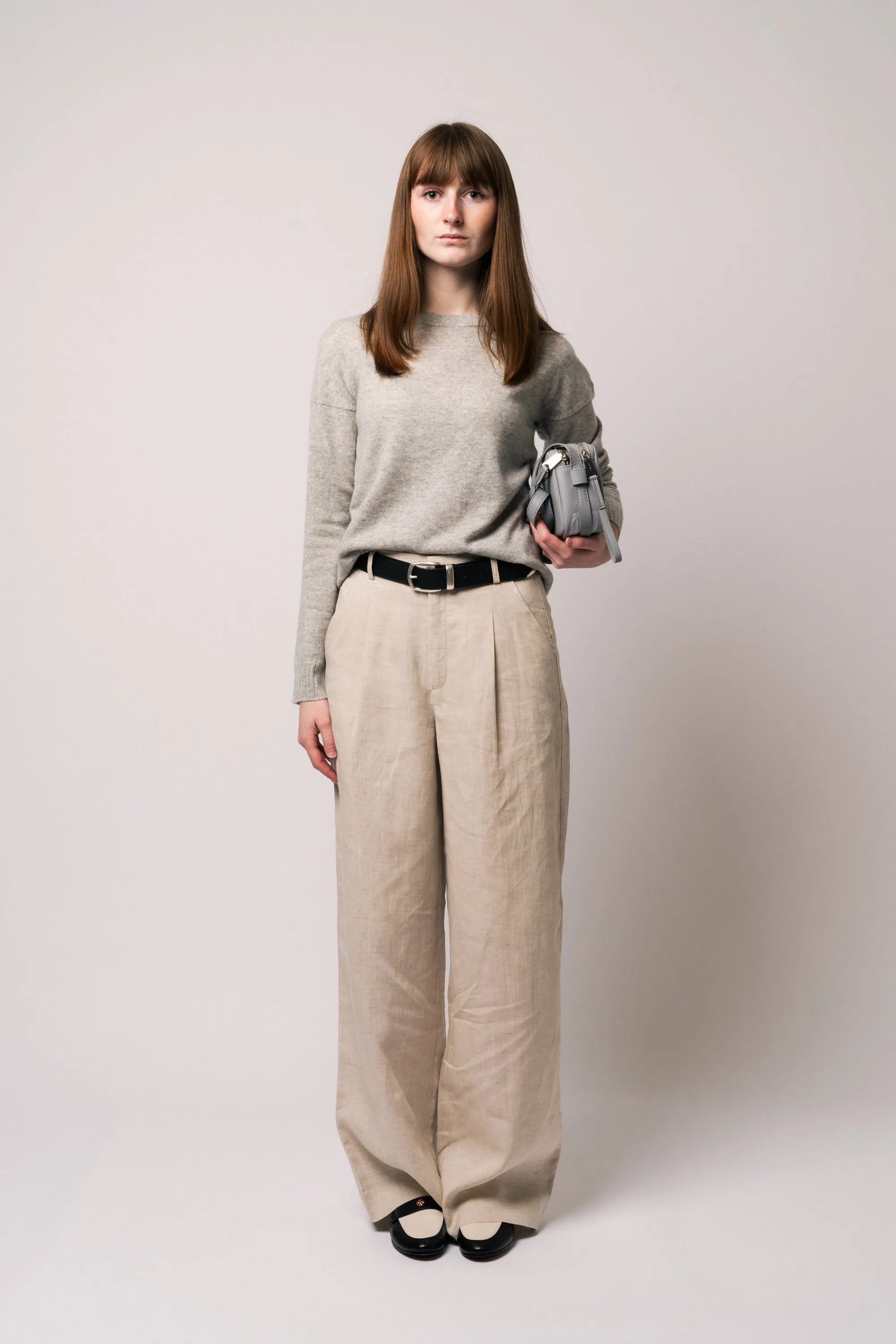 LizaGZ Linen Hw Pants  - Tammy Light Sand