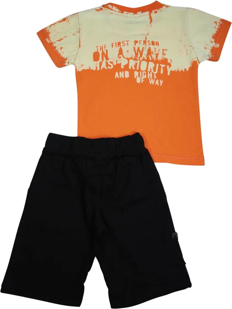 Mish Mish Infant Toddler Boys Cotton Short Sleeve Tank Tee Shirts Short Sets