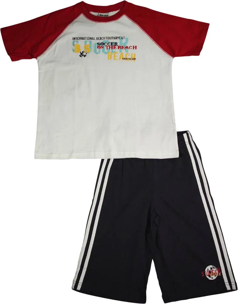 Mish Mish Infant Toddler Boys Cotton Short Sleeve Tank Tee Shirts Short Sets
