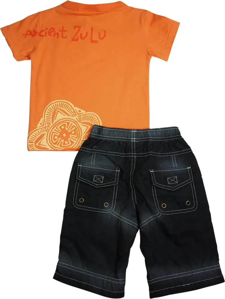Mish Mish Infant Toddler Boys Cotton Short Sleeve Tank Tee Shirts Short Sets