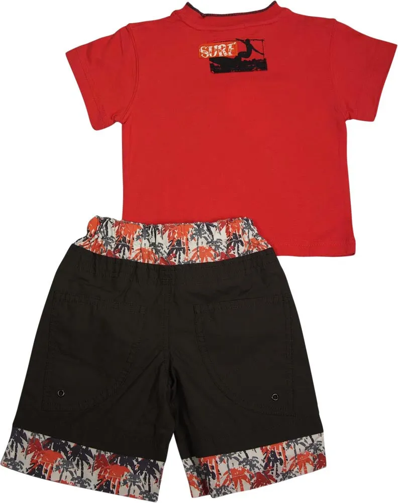 Mish Mish Infant Toddler Boys Cotton Short Sleeve Tank Tee Shirts Short Sets
