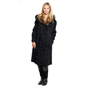 Mycra Pac Raincoat Tea Donatella Black Scroll