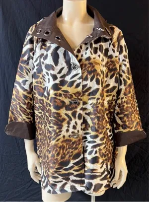 Oopéra Ladies' Reversible Animal Print Raincoat