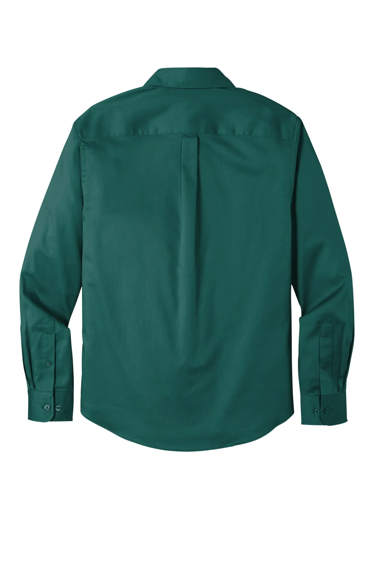 Port Authority® Long Sleeve SuperPro React™ Twill Shirt - Marine Green