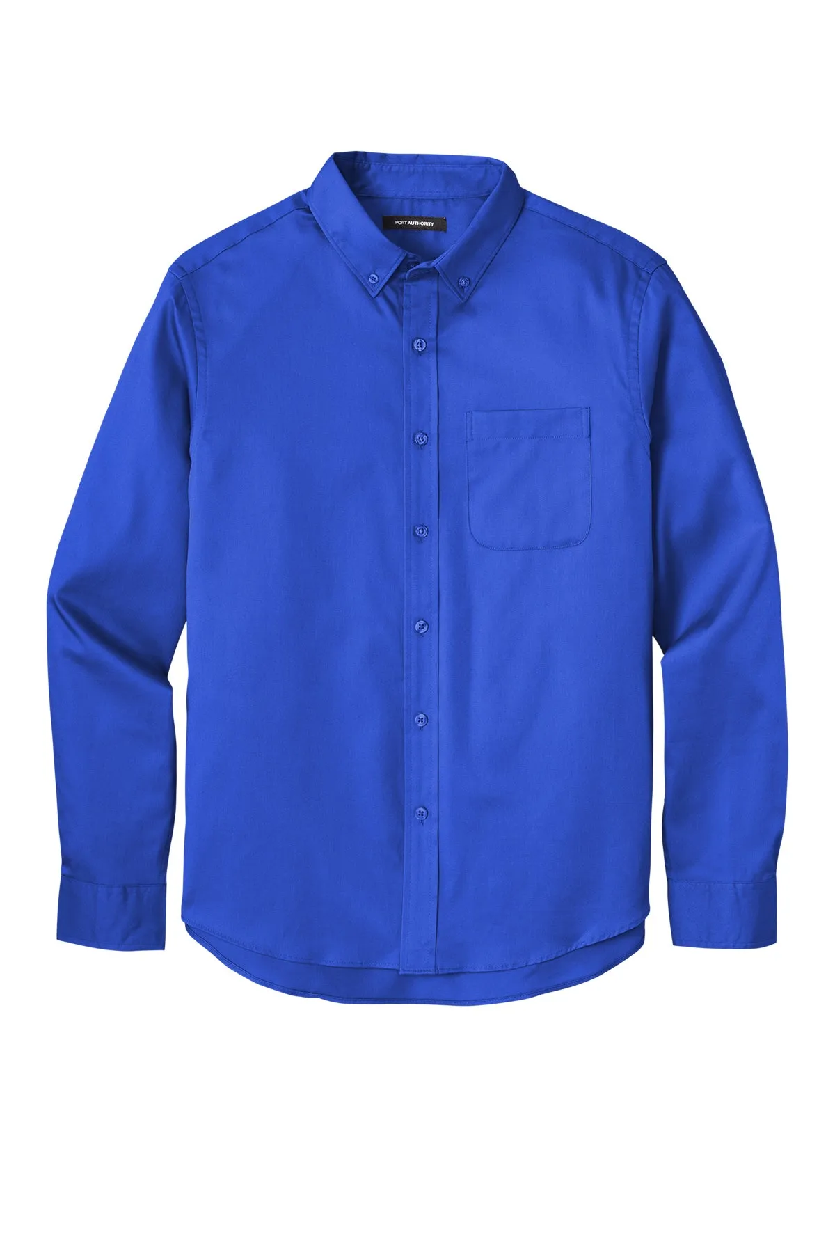 Port Authority® Long Sleeve SuperPro React™ Twill Shirt - True Royal