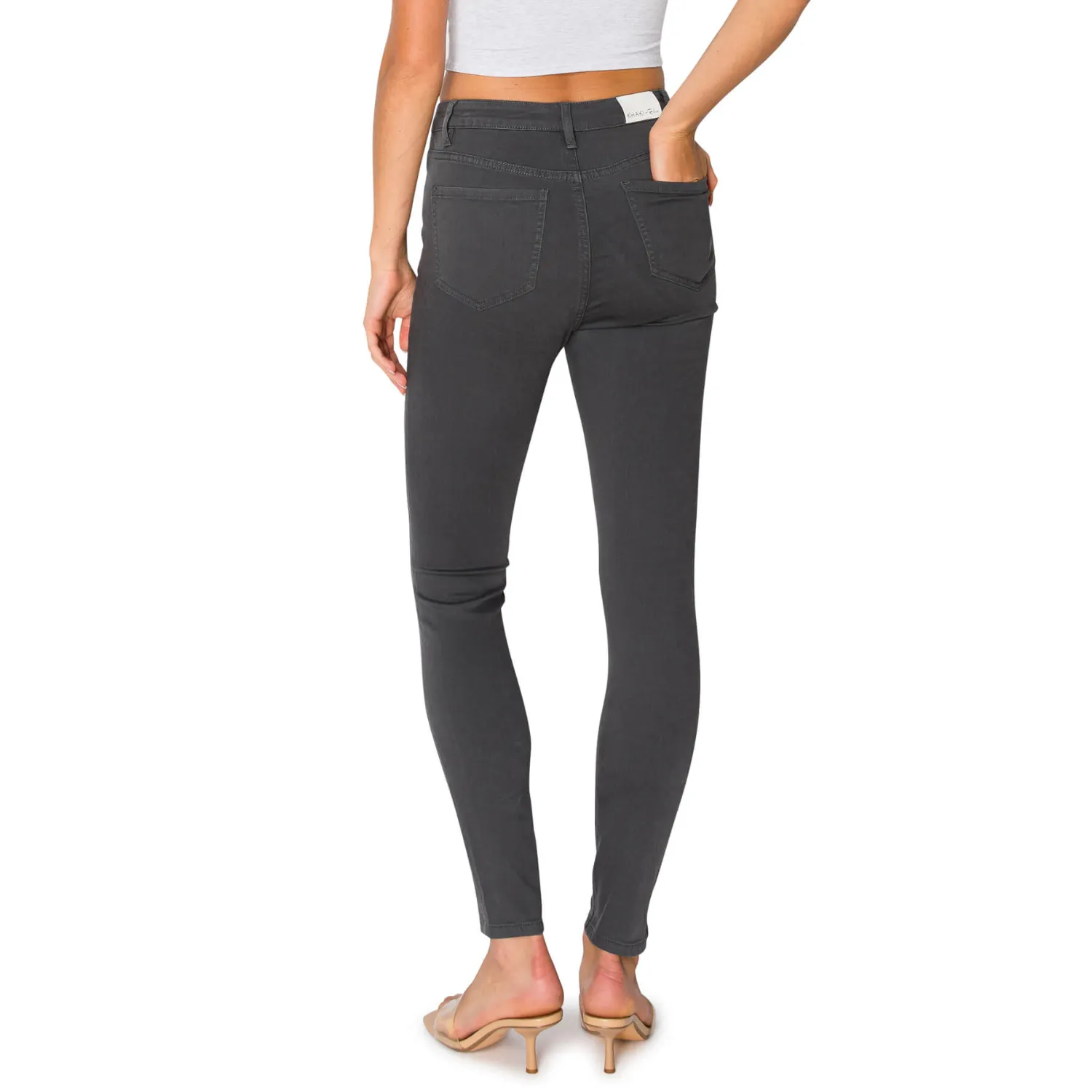 Soft Stretchy High Rise The Everyday Skinny Jeans - Dark Grey