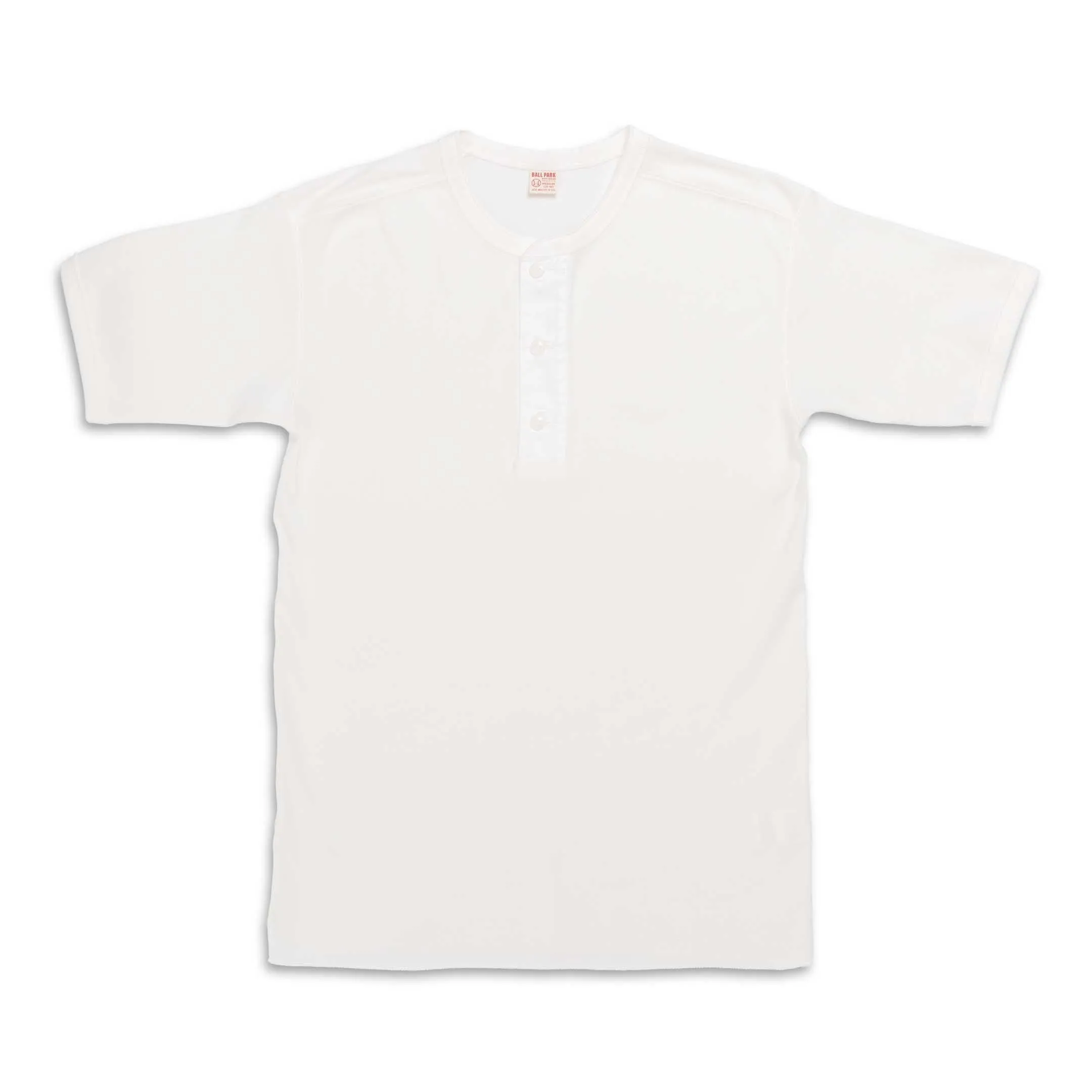 The Real McCoy's Union Henley Undershirt S/S White
