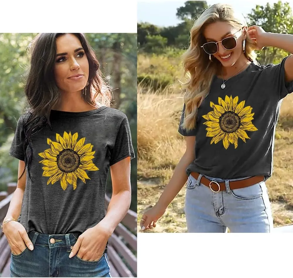 Womens Graphic T-Shirt Not All Who Wander are Lost Funny Tees for Women Summer Casual Tops Athletic Shirts