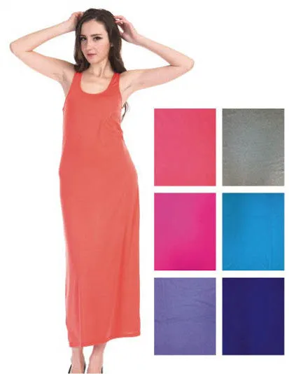 women's long sundresses - assorted colors Case of 48